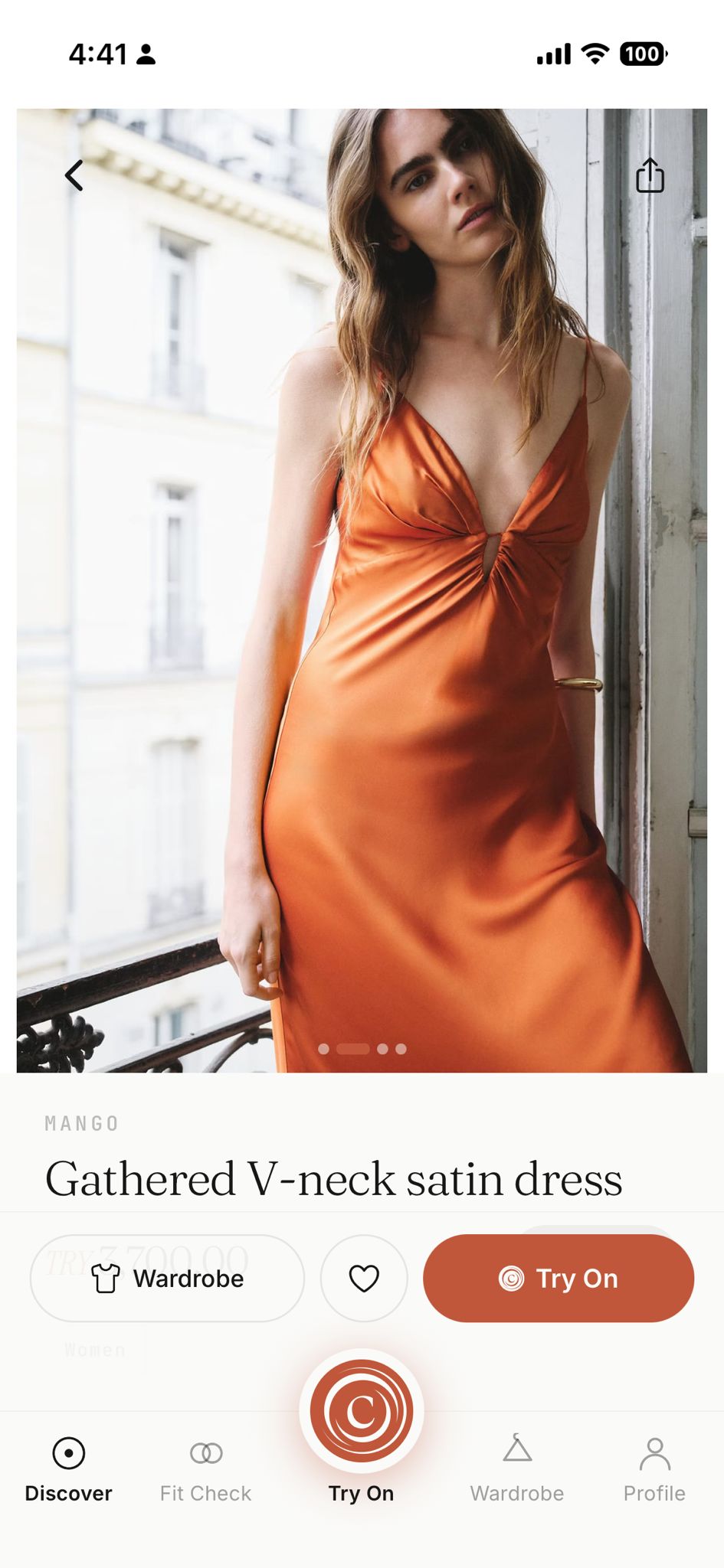 Try-on result